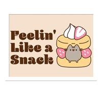 Pyramid International Pusheen Feelin' Like a Snack Impression murale encadrée 30 cm x 40 cm Idéal pour la maison ou le bureau Taille unique