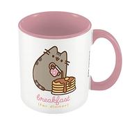 Pusheen - Mug BREAKFAST (Taille unique) (Rose/Blanc)