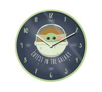 Pyramid International Star Wars The Mandalorian - Cutest in The Galaxy Unisexe Horloge Murale Multicolore Plastique