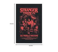 Pyramid International Stranger Things 5 (All Friends Welcome) Maxi poster sous licence officielle Netflix 91,5 cm x 61 cm Taille unique