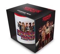 Pyramid International Stranger Things (Cast) Mug Rouge en Céramique de 315ml/11oz, Tasse Officielle Sous Licence Netflix avec l'Artwork Iconique du Casting, Taille Unique