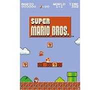 Pyramid International Super Mario Bros (World 1-1) Poster Géant, Blanc - 60 x 90 cm