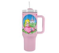 Pyramid International Super Mario Gobelet de 1200 ml avec paille et couvercle, isolation sous vide avancée à double paroi, maintient la température des boissons froides jusqu'à 11 heures, chaudes