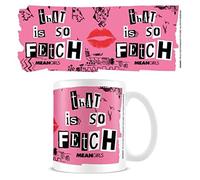 Pyramid International Tasse à café Mean Girls dans un coffret cadeau (That is So Fetch) en céramique rose et blanc 325 ml - Produit officiel
