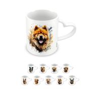 Pyramid International, Tasse Chow Chow en céramique, tasse à café et chocolat chaud, poignée en forme de cœur, collection Love My Dog, 315 ml, taille unique, blanc