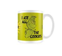 Pyramid International The Grinch I Ate All The Cookies Tasse en céramique blanche - Tasse de Noël amusante pour boissons chaudes, passe au lave-vaisselle et au micro-ondes, 325 ml, idéale comme cadeau