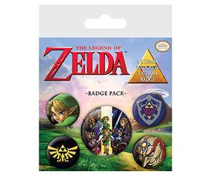 Pyramid International The Legend of Zelda Ensemble de Badges - Multicolore - 10 x 12,5 x 1,3 cm