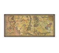 Pyramid International The Lord of The Rings XL Sous-main de bureau Motif carte de la Terre du Milieu pour le travail ou les jeux vidéo 90 x 40 cm Taille unique