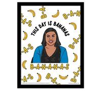 Pyramid International The Office Poster encadré édition collector (This Day is Bananes) 30 cm x 40 cm - Produit officiel