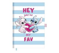 Pyramid Lilo & Stitch Agenda 2025 A5 14,8 x 21 cm pour les fans des personnages populaires Disney, parfait pour le bureau et l'école