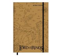 Pyramid Lord of the Rings 2025 Journal intime A5 (14,8 x 21 cm) avec motifs de la Terre du Milieu, carnet et planificateur pour les fans de Gandalf, Frodo, Aragorn et Tolkiens Le Seigneur des Anneaux