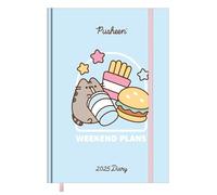 PYRAMID Pusheen 2025 Diary Carnet de notes quotidien, 14,8 x 21 cm (A5), joli accessoire de papeterie, pour bureau et école