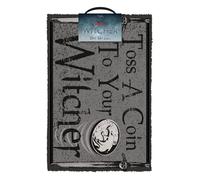 THE WITCHER (TOSS A COIN) DOORMAT / wycieraczka pod drzwi WiedÄšĹmin - Daj grosz (60x40 cm)