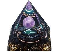 Pyramide Orgonite Constellation du zodiaque Taureau améthyste Multi G