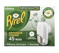 Pyrel Diffuseur Électrique Eucalyptus 1 Diffuseur + 1 Recharge | Sachets parfumés Fleur d'Oranger, parfument vos vêtements, 24 sachets pour une armoire agréablement parfumée