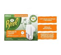 Pyrel Diffuseur Liquide Repulsif Moustiques Agrumes Boises 45 Nuits 32Ml