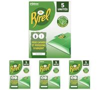 PYREL PIÈGE CAFARDS ET POISSONS D'ARGENT - SANS INSECTICIDES - Jusqu'à 2 Mois de Protection - 5 Pièges (Lot de 4)