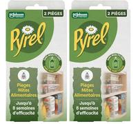 Pyrel Pieges Mites Alimentaires X2 - Sans Insecticides (Lot de 2)
