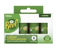 Pyrel Rubans Attrape-Mouches Sans Insecticides jusqu'à 8 semaines 4 Rubans | Piège cafards et poissons d'argent, sans insecticides, sans parfum, 5 unités, pour lutter contre les nuisibles rampants