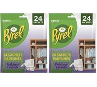 Pyrel Sachets Parfumes Fraicheur Lavande - avec Huile Essentielle De Lavandin (Lot de 2)