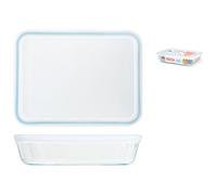 Pyrex 3283100 Boîte Hermétique Alimentaire Rectangulaire Contenant 0,8 L Transparent Transparent