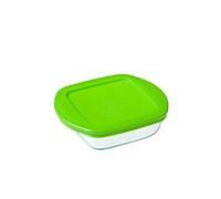 Pyrex 4936456 Cook&store Plat À Four En Verre Carré Avec Avec Couvercle 14x12 Cm