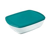Pyrex 4936461 Cook&store Plat À Four En Verre Rectangulaire Avec Couvercle 28x20 Cm