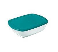 Pyrex 4936461 Cook&store Plat À Four En Verre Rectangulaire Avec Couvercle 28x20 Cm