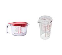 Pyrex 8022313 Classic Broc mesureur en verre avec couvercle 1L & Classic - Verre mesureur 0.50 L