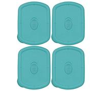 Pyrex 8212-VPC 3 - Quart Rectangular Vented Replacement Turquoise Lid - 4-Pack