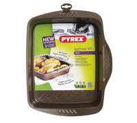 Pyrex - Asimetria - Plat à Four Rectangulaire en Métal Anti-Adhésif 30x24 cm