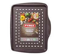 Pyrex - Asimetria - Plat à Pizza Rectangulaire en Métal Anti-Adhésif 37 x 29 cm