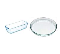 Pyrex - Bake & Enjoy - Moule à Cake en Verre 28 cm & 1040902 Bake & Enjoy Moule à Tarte en verre Ø 28 cm