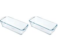 Pyrex - Bake & Enjoy - Moule à Cake en Verre 31x12 cm (Lot de 2)