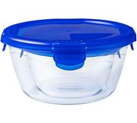 Pyrex - Cook & go - Boîte Ronde en Verre avec Couvercle Hermétique et Étanche Ø 15 cm - Cuisinez au Four, Conservez et Emportez