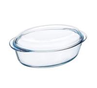 Pyrex Cocotte four ovale en verre 33 x 20 x 13 cm – 3 L – Transparent
