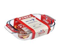 Pyrex Classic Plat à Four Verre 3,6L et 2,6L