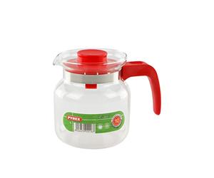 Pyrex Classic Verseuse Haute avec poignée Rouge, en Verre, 1 Litre