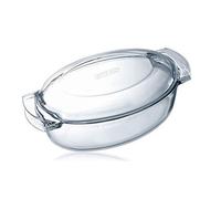 Pyrex Cocotte avec couvercle en verre résistant à la chaleur, Verre, 5,8 L