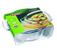 Pyrex Cocotte avec couvercle en verre résistant à la chaleur, Verre, 5 L - Classic