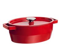 PYREX Slow Cook Cocotte ovale, avec couvercle, longueur 290 mm, rouge