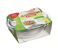 Pyrex Cocotte four ovale en verre 33 x 20 x 13 cm – 3 L – Transparent