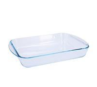 PYREX Cook & Enjoy Plat à Lasagnes Rectangulaire en Verre Borosilicate 35x23 cm 2.7L Compatible Four Lave-Vaisselle Réfrigérateur Congélateur Fabriqué en France