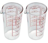 PYREX, Cook & Enjoy, Verre Doseur, Borosilicate, 10x9 cm, 0.5 L, Facile à Nettoyer, Durable (Lot de 2)