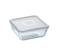 Pyrex Cook & Freeze Récipient carré en forme de bore 16 x 16 x 7 cm 0,85 l Passe au congélateur et au micro-ondes Résistant aux rayures