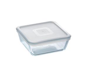 Pyrex Cook & Freeze Récipient carré en forme de bore 16 x 16 x 7 cm 0,85 l Passe au congélateur et au micro-ondes Résistant aux rayures
