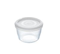PYREX Cook&Freeze Récipient Rond avec Couvercle, 12 cm - 0,6 l, Verre Borosilicate Extra résistant, Passe au Four