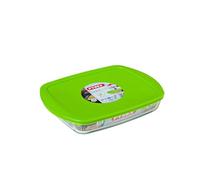 Pyrex Cook & Store Plat rectangulaire en Verre Peu Profond Haute résistance avec Couvercle 28 x 20 x 5 cm