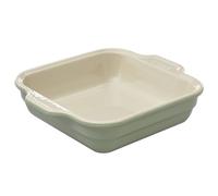 PYREX Creation, Plat à Four Carré en Céramique, 27x23 cm, Vert Sauge