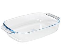 Pyrex Plat à four rectangulaire Let's Share 30 x 20 cm en verre avec poignées